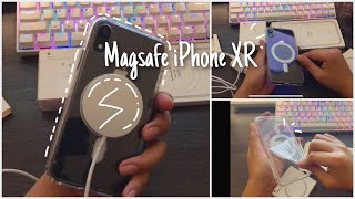 🍃 iPhone XR MagSafe  Magnetic Case Unboxing amp 20w Fast Charging Adapter 🔥 [upl. by Ahtnams]