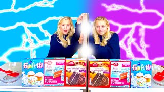 TWIN TELEPATHY CAKE CHALLENGE  WHO CAN MAKE THE BEST CAKE [upl. by Elleiad]