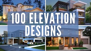 Top 100 FRONT ELEVATION designs for small to large double storey houses Front elevation modern home [upl. by Annawyt]