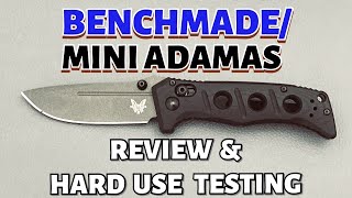 Can you Use the Benchmade Mini Adamas as your main EDC  Full Review amp Hard Use Testing [upl. by Yltnerb815]