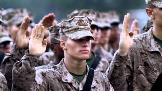 Marines Recite the Oath of Enlistment [upl. by Meekar]