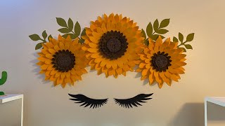 Comp hacer un girasol de papel Diy sunflower paper [upl. by Mccullough549]