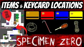 Specimen Zero with MAP  Complete ITEM Locations  Keycards • Crowbar • Screwdriver • Fuse • Cable [upl. by Lee]