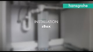 hansgrohe sBox installation video [upl. by Ennaitsirhc]