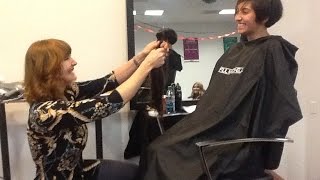 Radical Long to Short Haircut MakeOver [upl. by Raybourne]