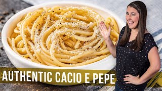 How to Make Authentic Cacio e Pepe  The Stay At Home Chef [upl. by Bernardina]