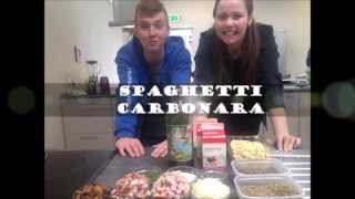 Dansk opskrift på spaghetti carbonara [upl. by Pavlov]