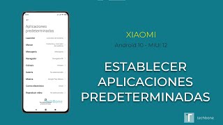 Establecer Aplicaciones predeterminadas  Xiaomi Android 10  MIUI 12 [upl. by Bonni976]