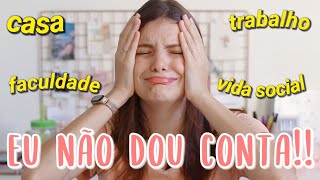 COMO CONCILIAR TRABALHO E ESTUDO  dicas para você trabalhar e estudar [upl. by Tedi]