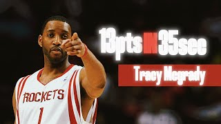 Tracy McGrady 13 Points in 35 Seconds Vs The Spurs [upl. by Ardeha]