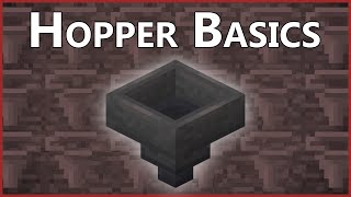 Minecraft Hoppers Basics [upl. by Corvin]