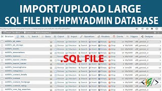 How to import large SQL file sql into phpmyadmin Database [upl. by Accalia96]