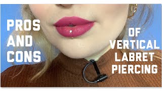 Pros amp Cons Of Vertical Labret Piercing [upl. by Anahsal]