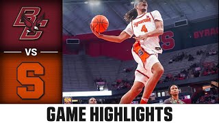 Syracuse Orange vs Boston College Eagles  Game Highlights [upl. by Epolenep]