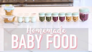 HOW TO MAKE BABY FOOD HOMEMADE PUREES  Angela Lanter [upl. by Eolcin504]