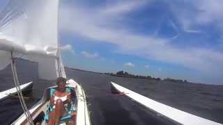 small trimaran sailing part 1  Trimore 560 [upl. by Berstine]