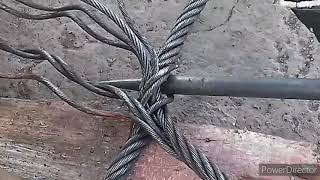 Tutorial the way we splice steel cable78×6×19wire [upl. by Grega785]