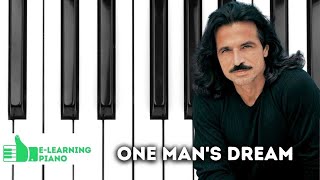 Yanni  One Mans Dream Piano Tutorial [upl. by Romulus]