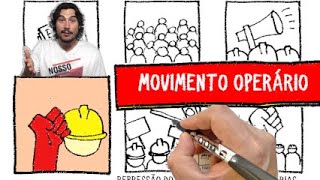 MOVIMENTO OPERÁRIO BRASILEIRO  Resumo Desenhado [upl. by Sudhir]