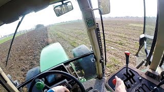 Cab View  John Deere 7710 Plowing [upl. by Angelika455]