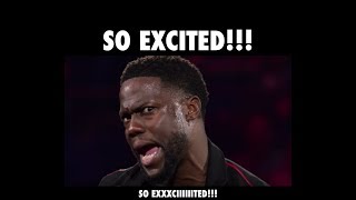 Kevin Hart So Excited Irresponsible Tour Meme And GIF [upl. by Doi43]