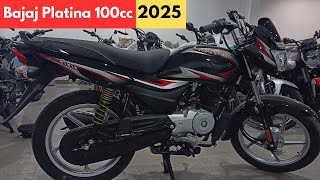 New 2025 Bajaj Platina 100cc Details Review 🔥 Platina Bike 100cc [upl. by Iturk]