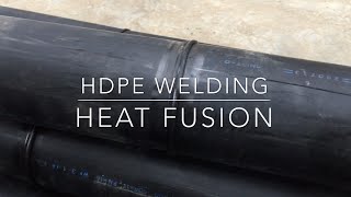 HDPE pipe welding using Heat Fusion [upl. by Irec]