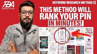 How To Do Keyword Research For Pinterest  Pinterest Keyword Research Tool  HBA Services [upl. by Aplihs216]