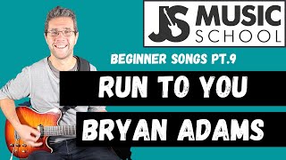 Run To You  Bryan Adams guitar lesson [upl. by Arliene]