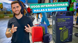 Tudo sobre mala de mão e bagagens para voos INTERNACIONAIS Quantas Qual o peso Todas as dicas [upl. by Gilmer]