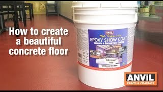 How to Apply Epoxy Coating to Concrete Floors [upl. by Airogerg]