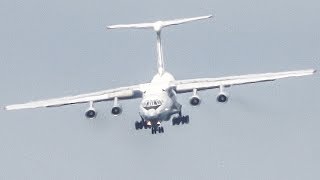 Crazy ILYUSHIN IL76 DIVE DOWN Manoeuver on APPROACH  LANDING 4K [upl. by Okuy933]