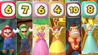 Super Mario Party  All Character Dice Blocks [upl. by Hew314]