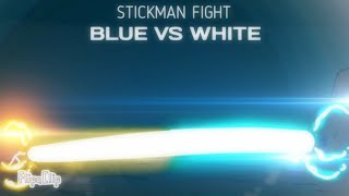 Epic Stickman Fight  BLUE VS WHITE  Flipaclip Animation [upl. by Marcia]