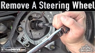 How To Remove a VW Steering Wheel  Salvage Yard Tips [upl. by Lyndes]