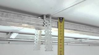 потолок из гипсокартона очередность монтажа все секреты Plasterboard ceiling [upl. by Esinrahs]