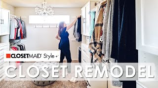 DIY Closet Makeover with ClosetMaid Closet Organizer  Before amp After [upl. by Scever]