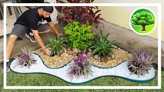 💚 DIY  DECORAÇÃO DE JARDIM 12  JARDIM COM PEDRAS  SOL PLENO [upl. by Hurlee]