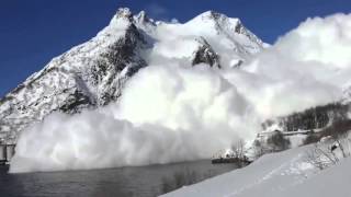 Worlds Biggest Avalanche  2 contrasting views [upl. by Chita]