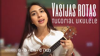 Vasijas Rotas Tutorial ukulele  Leila Madel [upl. by Eissirk]