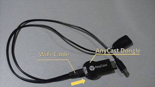 How to install AnyCast WiFi Display Dongle [upl. by Ettennek]