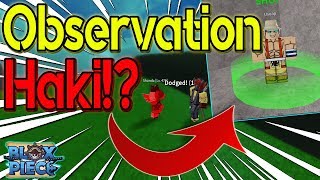 NEW UPDATE HOW TO GET OBSERVATION HAKI  BLOX PIECE  ROBLOX [upl. by Iraam]