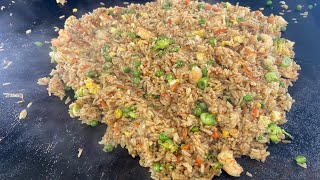 HOW TO MAKE SHRIMP FRIED RICE ON THE BLACKSTONE GRIDDLE  BLACKSTONE GRIDDLE RECIPES [upl. by Godric]