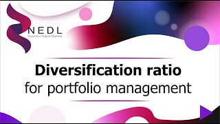 Diversification ratio for portfolio management Excel [upl. by Estel]