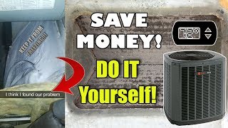 DIY Pipes Frozen Fix Your Own AC Central Air  SUPER EASY [upl. by Ydospahr]