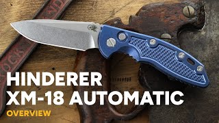 Hinderer XM18 35quot Automatic  Titanium 20CV Spear Point Overview [upl. by Eiramalegna77]