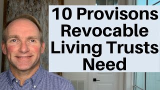 10 Provisions Every Revocable Living Trust Should Have [upl. by Suh723]