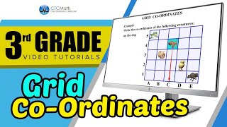 3rd Grade Math Tutorials Grid CoOrdinates [upl. by Jeroma]