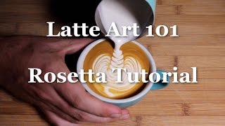 Rosetta Latte Art Tutorial  Latte Art 101  Coffeefusion [upl. by Nitsuj]