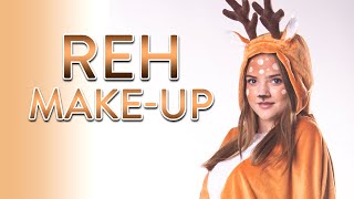 REH schminken  Make Up Tutorial  Fasching Karneval Halloween [upl. by Eecrad]